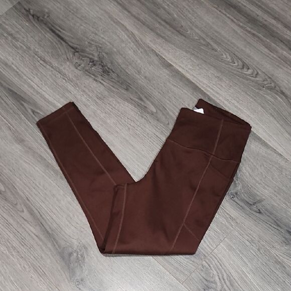 Victoria Secret NWOT Brown Pocket Leggings - Picture 1 of 8